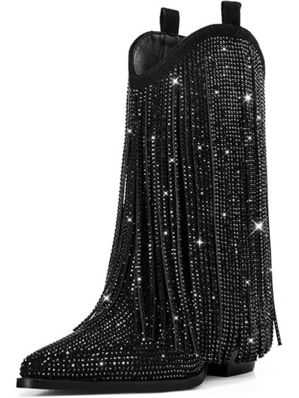 NWT Sparkling Bling Swarovski Crystal BLACK Women Cowboy Hat, Boots, Dress - Picture 3 of 14